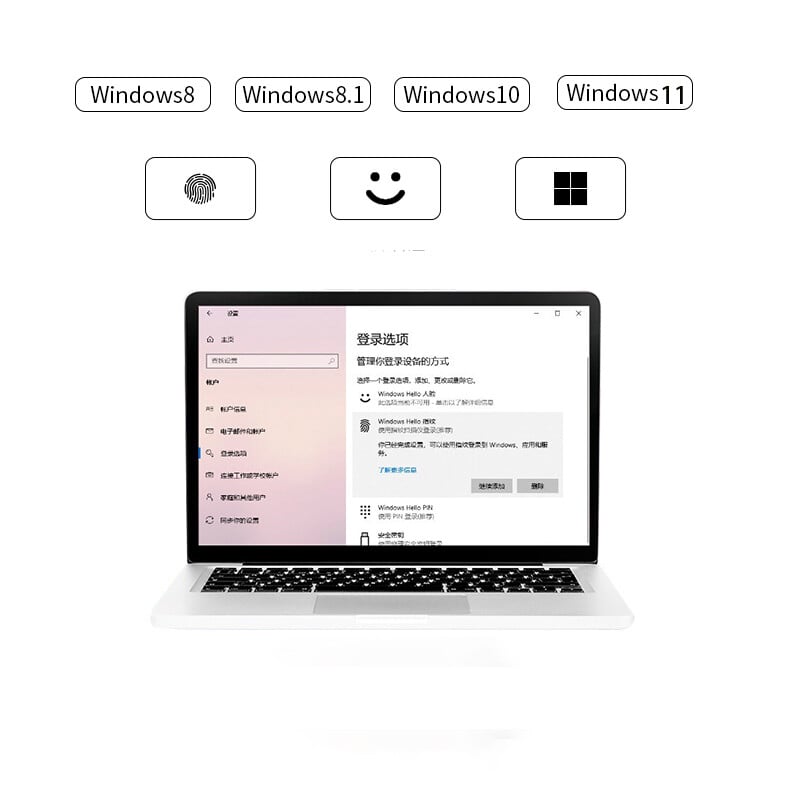USB-sõrmejäljelugeja operatsioonisüsteemile Windows 10 /11 Tere, sülearvuti biomeetriline skanner tabalukk, paroolivaba sisselogimine sisselogimise avamismoodul