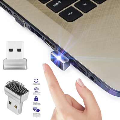 USB pirkstu nospiedumu atslēgu lasītāja modulis operētājsistēmai Windows 7 8 10 11 Hello biometriskā skenera piekaramā slēdzene klēpjdatoriem PC pirkstu nospiedumu atbloķēšanas modulis