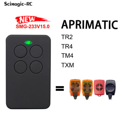 APRIMATIC TX2M garāžas tālvadības pults 433,92 mhz vārtu vadības ritošā koda raidītājs