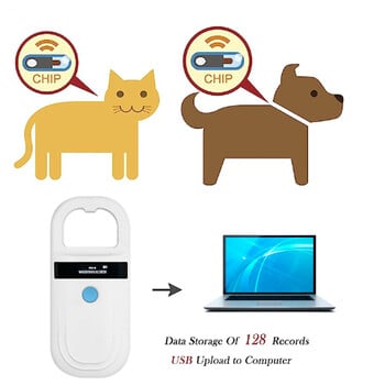 Pet ID Reader 134,2Khz FDX-B Pet Scanner ISO11784/5 Chip Transponder Animal RfID USB Dog Cat Horse Handheld Led Scanner