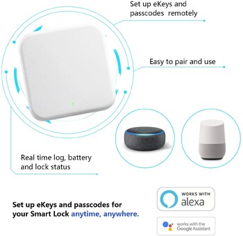 TTLOCK G2 / G3 / G4 Wifi Gateway για έξυπνη κλειδαριά πόρτας TTLock τηλεχειριστήριο κινητού τηλεφώνου LOCK Ξεκλείδωμα μετατροπέα Bluetooth σε Wi-Fi