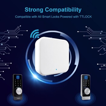 TTLOCK G2 / G3 / G4 Wifi Gateway για έξυπνη κλειδαριά πόρτας TTLock τηλεχειριστήριο κινητού τηλεφώνου LOCK Ξεκλείδωμα μετατροπέα Bluetooth σε Wi-Fi