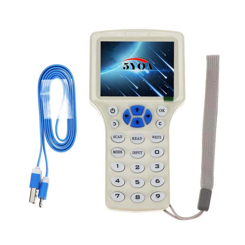 RFID kopētājs rakstīšanas lasītājs kopētājs 125 kHz 13,56 MHz USB programmētājs NFC Smart 10 frekvences atslēgu piekariņi karšu lasītājs UID dekodētājs