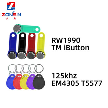 RW1990 TM Копир RFID Дубликатор Четец TM1990 ibutton DS-1990A I-Button Handheld 125KHz T5577 EM4305 EM4100 Ключове Tag Card