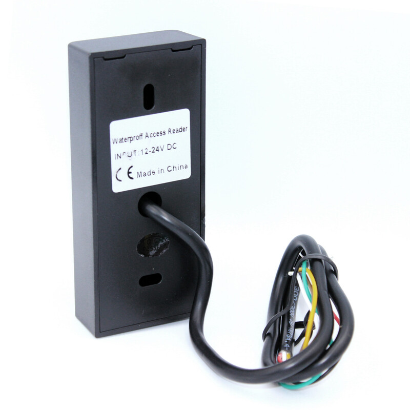 125 khz RFID prieigos kontrolės skaitytuvas 2000 vartotojo artumo RFID kortelių skaitytuvas prieigos kontrolės sistema vandeniui atspari IP67 Wiegand įvestis