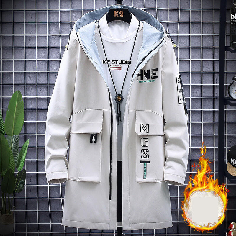 Vīriešu jakas 2020. gada rudens ziema Jaunas jakas, vidēja garuma, ikdienas vējjakas, rudens apģērbi, samta, biezi topi