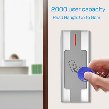 125khz RFID Standalone Access Controller 2000 User Proximity RFID Card Reader Access Control System Metal Case