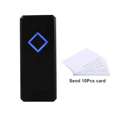 Augstas kvalitātes mini piekļuves kontroles karšu lasītājs 13,56 MHZ Wiegand interfeiss, ūdensizturīgs dizains. Darbs lietus laikā, āra darbība