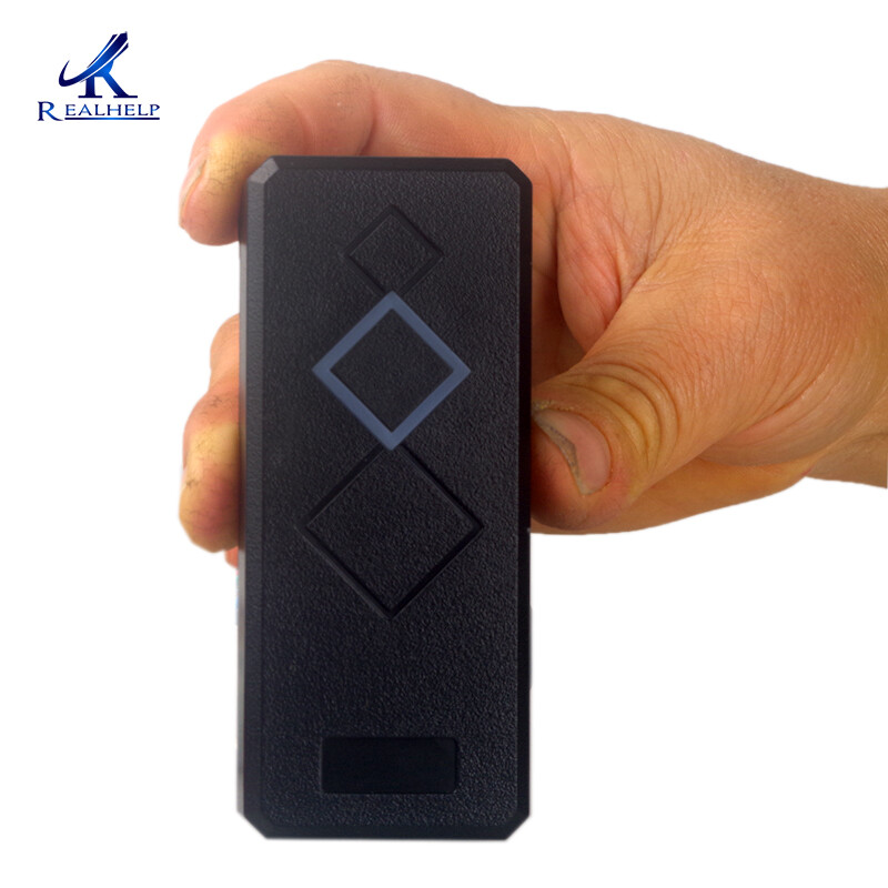 Augstas kvalitātes mini piekļuves kontroles karšu lasītājs 13,56 MHZ Wiegand interfeiss, ūdensizturīgs dizains. Darbs lietus laikā, āra darbība