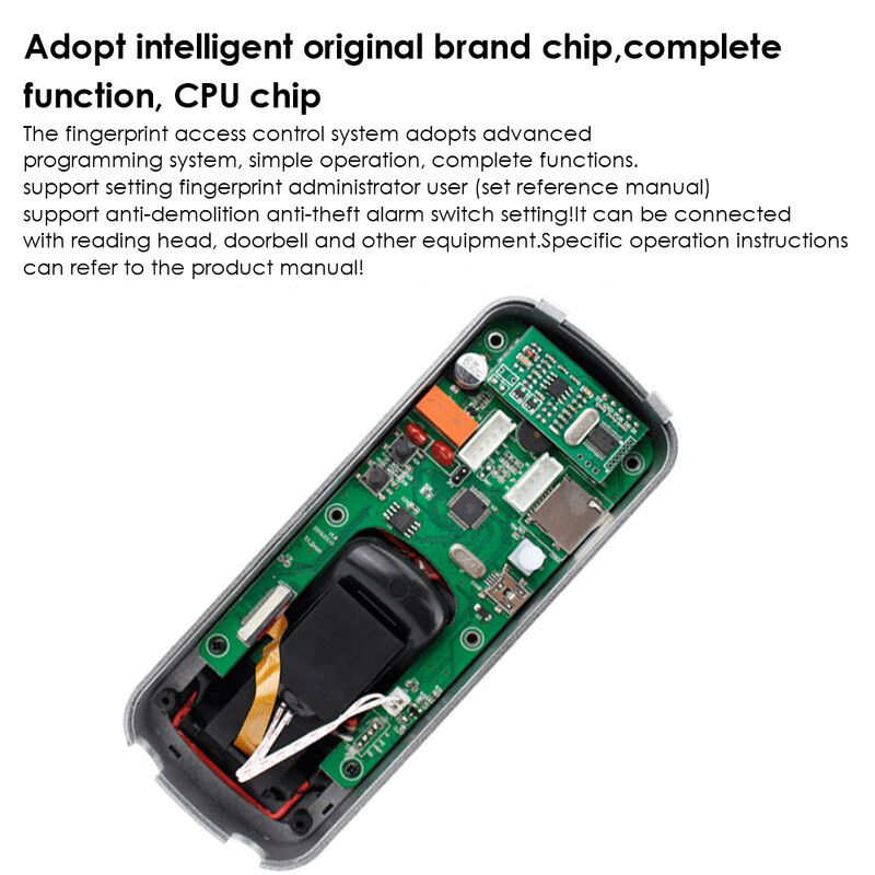 1000 kasutaja sõrmejälje biomeetriline juurdepääsukontrolli lugeja RFID 125 kHz juurdepääsukontrollisüsteem koos halduskaardi toega Weigand 26