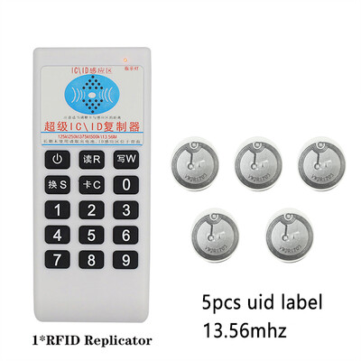 Ръчен RFID дубликатор с uid етикети Четец 125Khz T5577 Писател 13.56Mhz UID Smart Chip Card Key Cloner Програматор Копир
