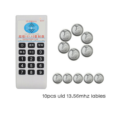 Ръчен RFID дубликатор с uid етикети Четец 125Khz T5577 Писател 13.56Mhz UID Smart Chip Card Key Cloner Програматор Копир