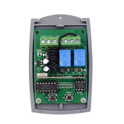 Jaunākā 433MHz tastatūras durvju slēdzene DC 12V 24V tālvadības pults uztvērējs durvju piekļuves kontroles sistēma bezvadu tastatūra ar tālvadības pulti