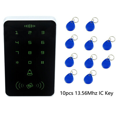 RFID-pääsuklaviatuur 125KHz ukseluku juurdepääsukontroll 1000 kasutaja läheduskaardi klahvistik 13,56Mhz juurdepääsuredaer