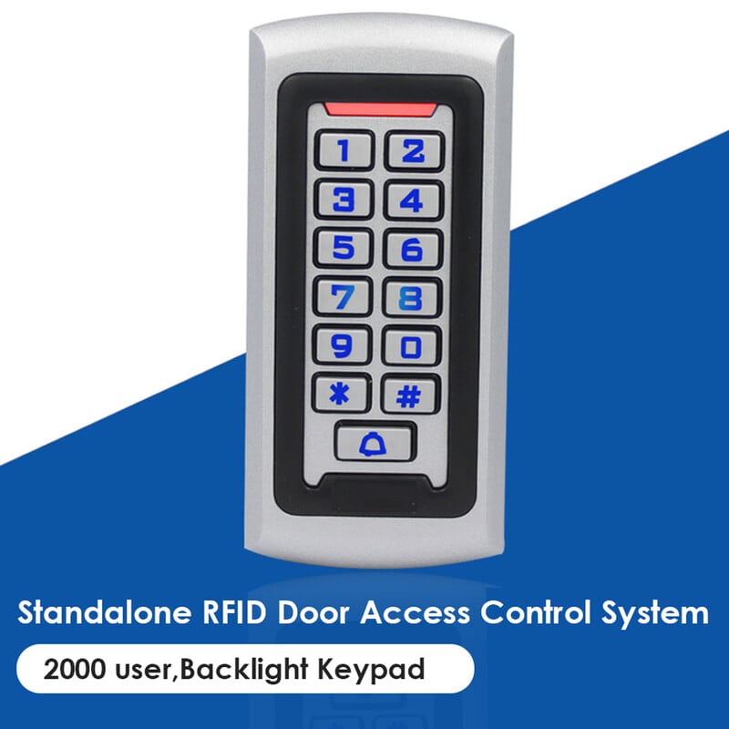 LKS601EM Tastatură autonomă de control al accesului din metal Controler de tastatură RFID 10 buc. Brelocuri pentru sistemul electronic de control al accesului la ușă