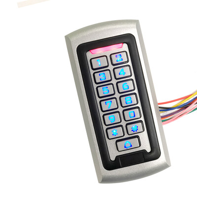 Metallümbris 125Khz RFID parooliklaviatuur juurdepääsukontrollisüsteem iseseisev läheduskaardilugeja 2000 kasutaja ukse juurdepääsukontroll