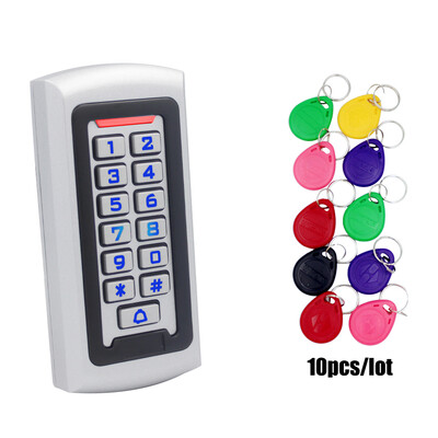 Metallümbris 125Khz RFID parooliklaviatuur juurdepääsukontrollisüsteem iseseisev läheduskaardilugeja 2000 kasutaja ukse juurdepääsukontroll