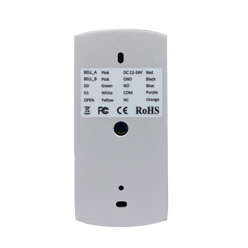 Metallümbris 125Khz RFID parooliklaviatuur juurdepääsukontrollisüsteem iseseisev läheduskaardilugeja 2000 kasutaja ukse juurdepääsukontroll