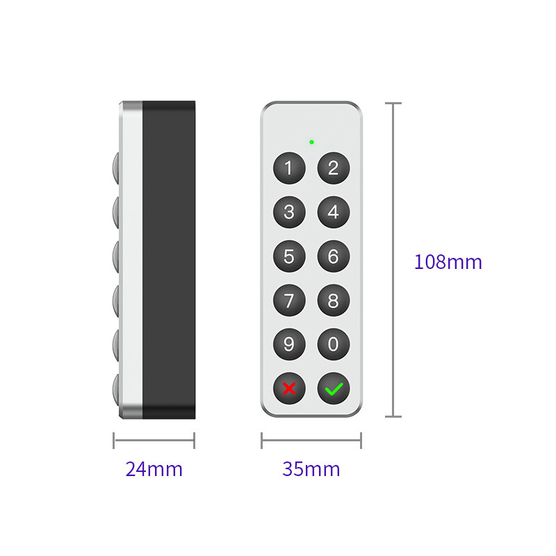 Tastatūra F101, kas paredzēta Wehere Smart Lock M500 M501 M510 M520 M521 M530 M531