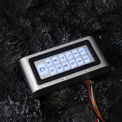 Metallist klaviatuur RFID-pääsukontrollisüsteemi tugi Wiegand 26 väljundi läheduskaardi iseseisev uksekontroller 2000 kasutajat