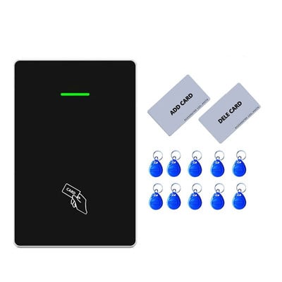 RFID Standalone Access Control Big Capacity 10000 users Αδιάβροχο IP65 ID Card 125K 2pcs Mother Card 10pcs ID Tags