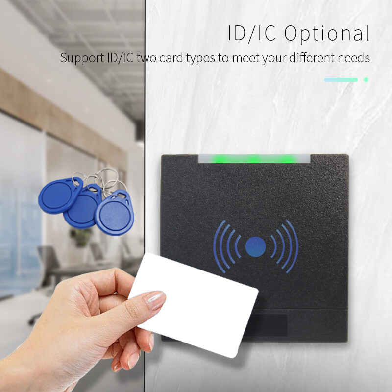 13,56 MHz RS485 Modbus protokolli RTU režiim 03H/06H kaardilugeja 125 khz RFID kontaktivaba IC juurdepääsukontrolli kaardilugeja