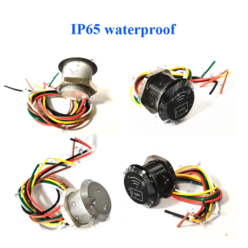 Piekļuves kontroles mini lasītājs IP65 Ūdensizturīgs RFID 125Khz 13.56Mhz mazākais karšu skeneris WG26/34 izvades Wiegand mikro karšu lasītājs