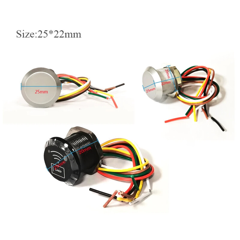 Piekļuves kontroles mini lasītājs IP65 Ūdensizturīgs RFID 125Khz 13.56Mhz mazākais karšu skeneris WG26/34 izvades Wiegand mikro karšu lasītājs