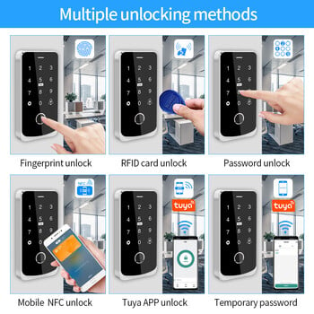 NFC Bluetooth Tuya Σύστημα Ελέγχου Πρόσβασης IP65 Αδιάβροχο RFID IC Οθόνη αφής πληκτρολογίου με οπίσθιο φωτισμό