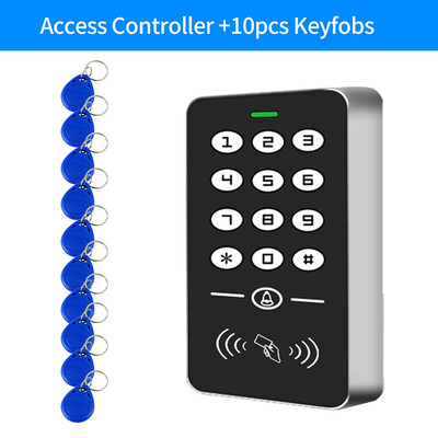 125KHz savrupa piekļuves kontroles tastatūra RFID tastatūras sistēma ūdensizturīgs vāks āra kontrolieris EM karšu lasītājs 10 gab.