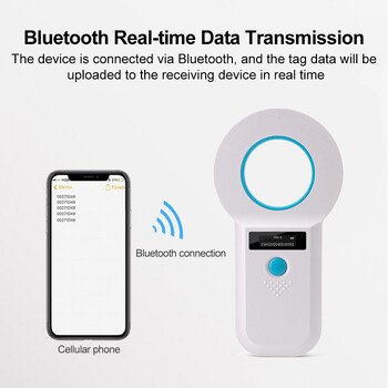 Bluetooth 2.4G WIFI ασύρματος αναγνώστης ετικετών ζώων Φορητός RFID 134.2Khz/125Khz EMID σαρωτής μικροτσίπ για κατοικίδια για σκύλος γάτα αγελαδινό πρόβατο