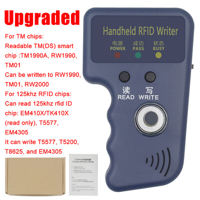 RW1990 TM RFID kopētājs kloneris TM1990 ibutton DS-1990A I-Button rokas 125KHzT5577EM4305EM4100Keys tagu karšu pavairotājs lasītājs