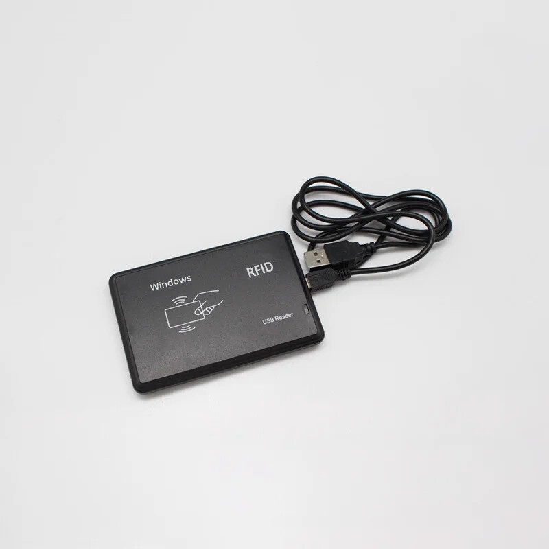 USB-pordiga RFID-kiipkaardilugeja, 13,56 MHz IC-kaart, kontaktivaba tundlikkus, Linuxi tugiaknasüsteem