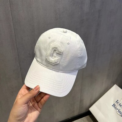 Φθορίζον κίτρινο καπέλο πάπιας με γράμμα C μόδας καπέλο χιπ χοπ casual καπέλο Κορεατικό μινιμαλιστικό καπέλο μπέιζμπολ με σκίαστρα