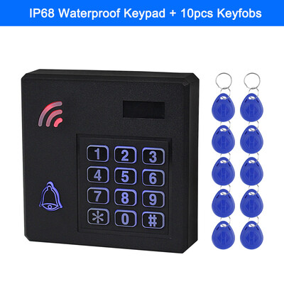 125KHz kontroler pristupa RFID tipkovnica za kontrolu pristupa IP68 Vodootporan sustav otvaranja vanjskih vrata + 10PCS EM4100 kartica s privjescima