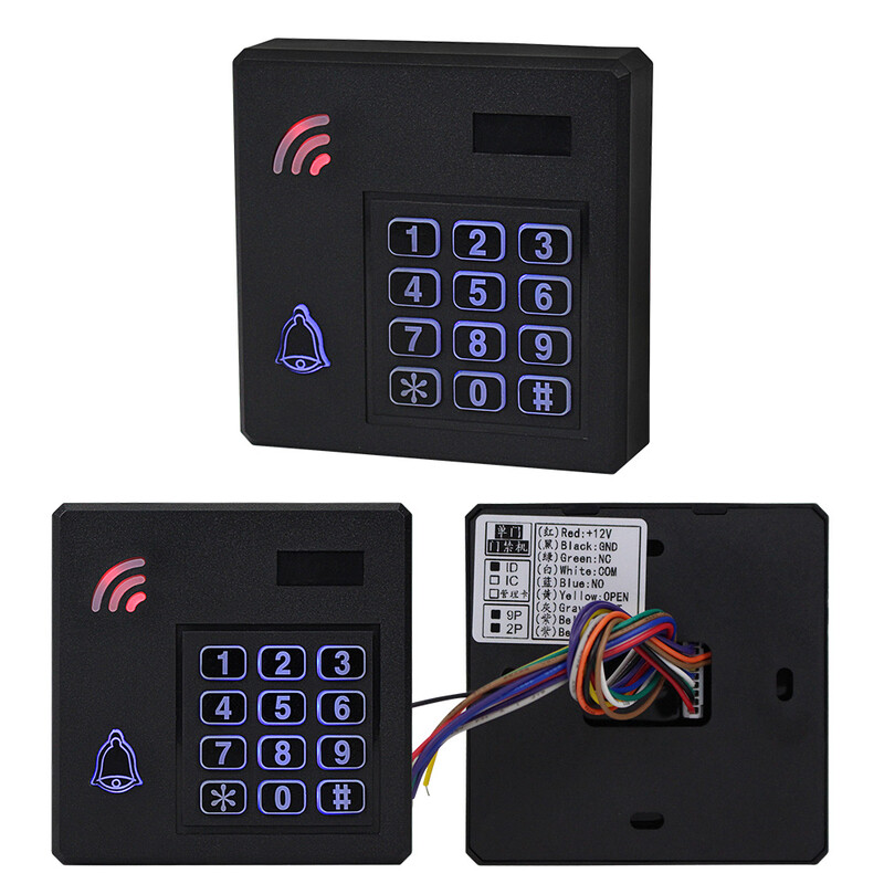 125KHz kontroler pristupa RFID tipkovnica za kontrolu pristupa IP68 Vodootporan sustav otvaranja vanjskih vrata + 10PCS EM4100 kartica s privjescima