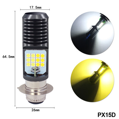 Mootorratta esituled Mootorratta roller H4 BA20D PX15D 24 LED-valgusti Super Bright Light lamp Moto DRL ohutusvalgusti