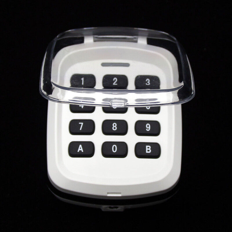 Ūdensizturīgs 433Mhz 868mhz garāžas durvju bezvadu tastatūras daudzfrekvences fiksētam kodam un ritošam kodam 433,92MHz 868,3MHz tālvadības pults