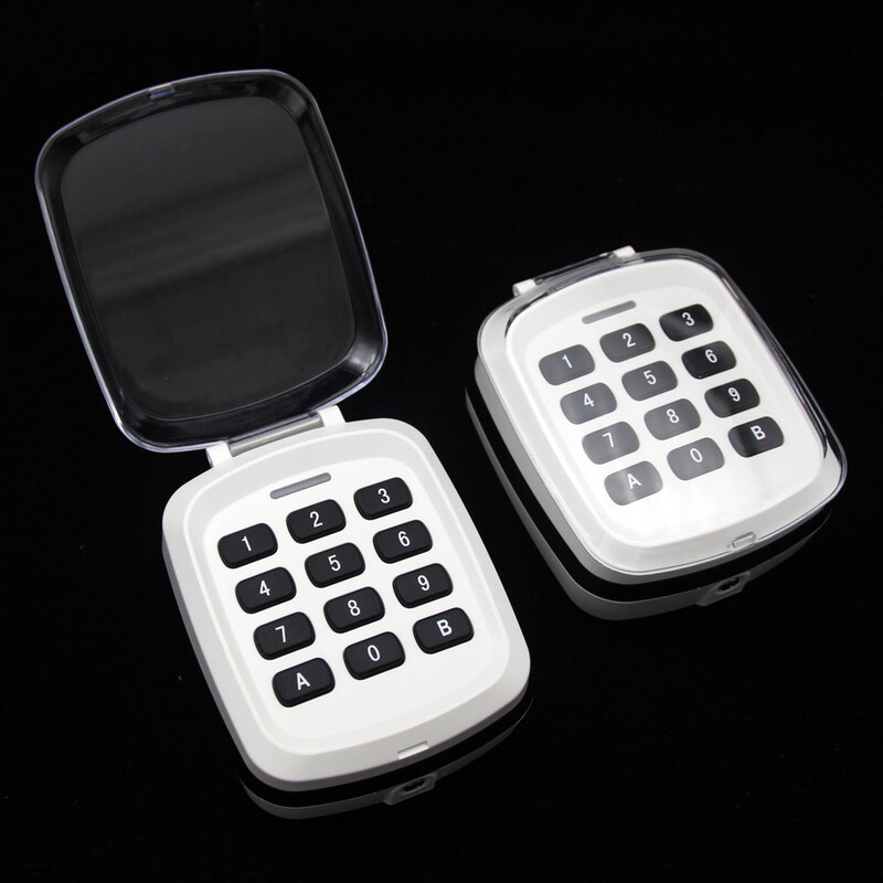 Ūdensizturīgs 433Mhz 868mhz garāžas durvju bezvadu tastatūras daudzfrekvences fiksētam kodam un ritošam kodam 433,92MHz 868,3MHz tālvadības pults