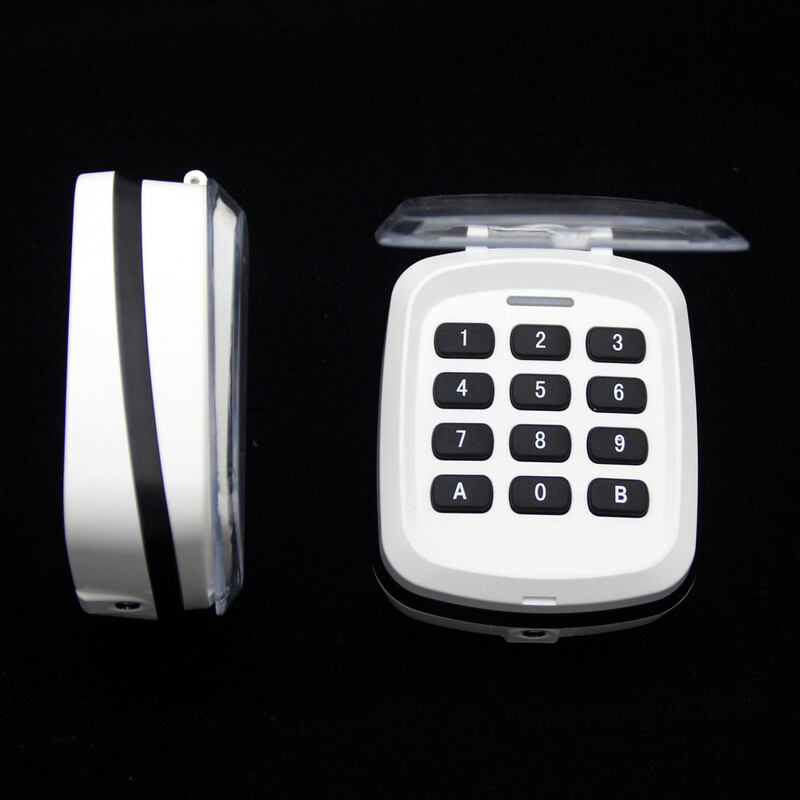 Ūdensizturīgs 433Mhz 868mhz garāžas durvju bezvadu tastatūras daudzfrekvences fiksētam kodam un ritošam kodam 433,92MHz 868,3MHz tālvadības pults