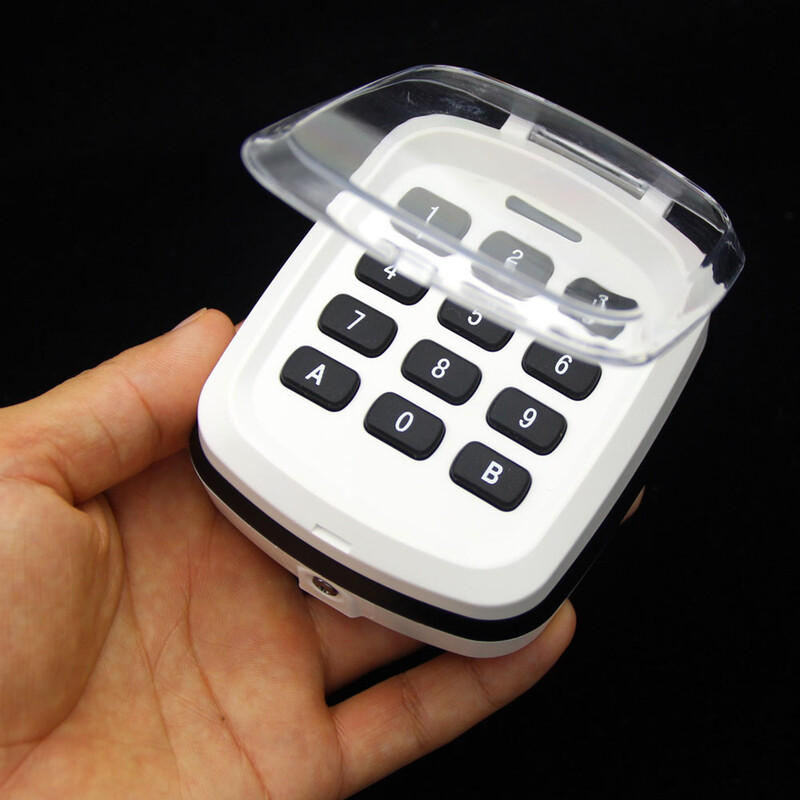Ūdensizturīgs 433Mhz 868mhz garāžas durvju bezvadu tastatūras daudzfrekvences fiksētam kodam un ritošam kodam 433,92MHz 868,3MHz tālvadības pults