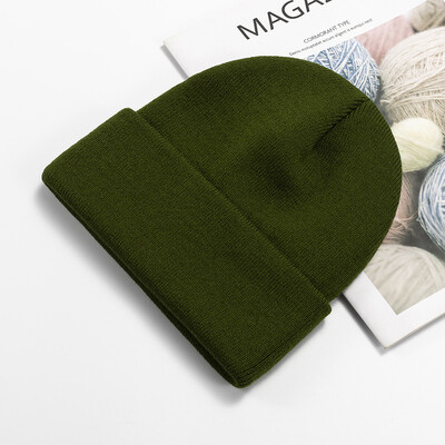 Χειμερινά νέα καπέλα Beanies για Unisex πλεκτά μασίφ χαριτωμένο καπέλο Lady φθινοπωρινά γυναικεία καπέλα Beanie Warmer Bonnet Ανδρικά καπέλα casual Χονδρική