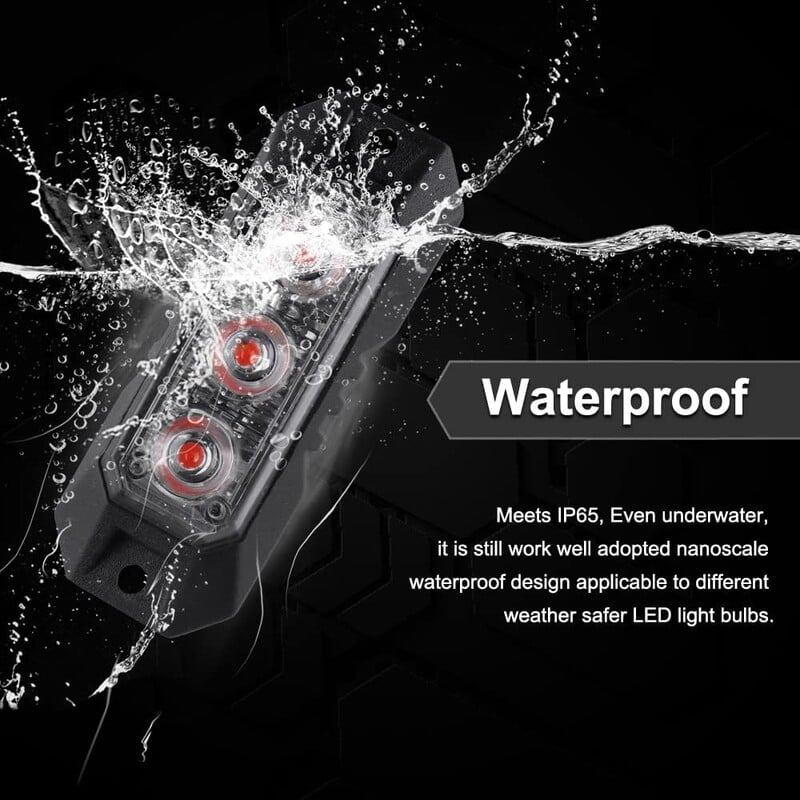 3 LED-i vilkuvat vilkuvat veoautode LED-võretulede avariimajaka ohutuledel on sünkroonimisfunktsioon