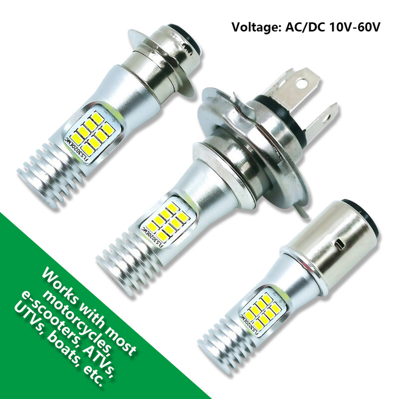 10000Lm H4 LED Moto H6 BA20D P15D LED Moto Motociclete Becuri Alb 6000K Lampă Hi Lo DC AC 10V-60V 16SMD 3020 Lumini LED