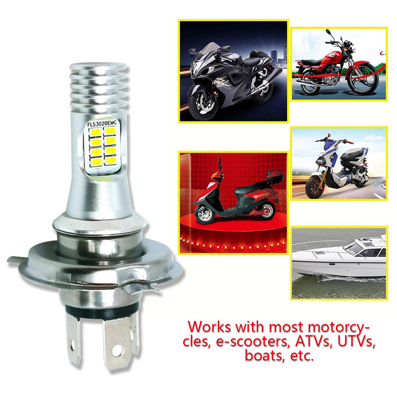 10000Lm H4 LED Moto H6 BA20D P15D LED Moto Motociclete Becuri Alb 6000K Lampă Hi Lo DC AC 10V-60V 16SMD 3020 Lumini LED