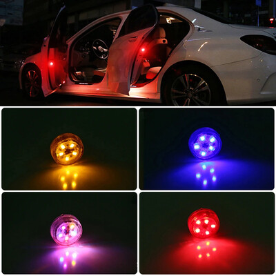 2Gb Universāls 5 LED automašīnas atvēršanas durvju drošības brīdinājuma gaisma LED pretsadursmes lampa, kas mirgo trauksmes stāvvietas brīdinājuma gaisma