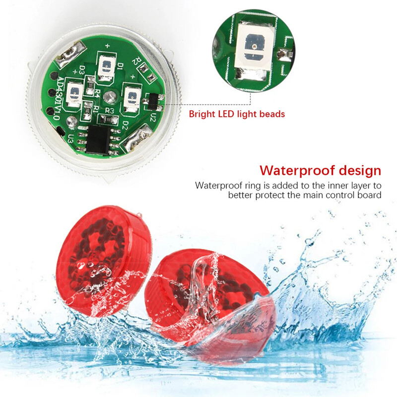 2Pcs Univerzalno 5 LED svjetlo upozorenja za otvaranje vrata automobila LED svjetiljka protiv sudara Treperenje alarma Svjetlo upozorenja za parkiranje