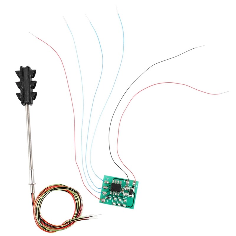 3X 3 boje semafora Ho Oo Model u mjerilu 6LED za Diy Stol od pijeska Prijelaz ulice Građevinska željeznica Dvostrani