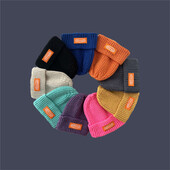 2023 Pălării noi de iarnă pentru femei, bărbați, tricotate, culoare solidă, ceas, șapcă pentru fete, căciuli, bonete, pentru femei, căldură de iarnă, șapcă casual