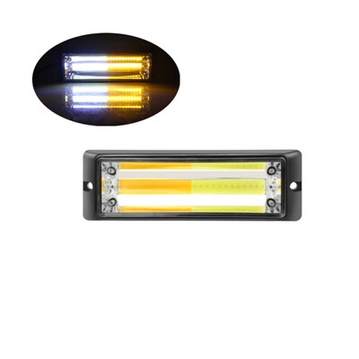 12V 24V sunkvežimio LED blykstelėjusi avarinė lemputė COB automobilio priekinės grotelės, įspėjamoji lemputė, pavojaus blykstės juosta ugniagesių sunkvežimių policijos mirksinti